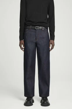 COS DOME RAW SELVEDGE STRAIGHT-LEG JEANS RAW INDIGO