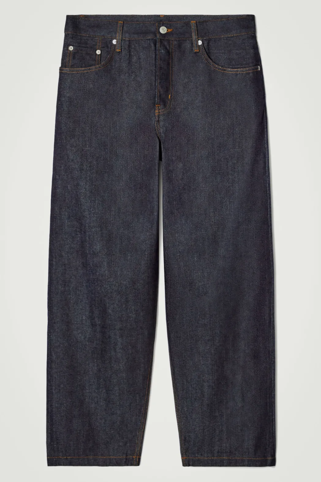 COS DOME RAW SELVEDGE STRAIGHT-LEG JEANS RAW INDIGO
