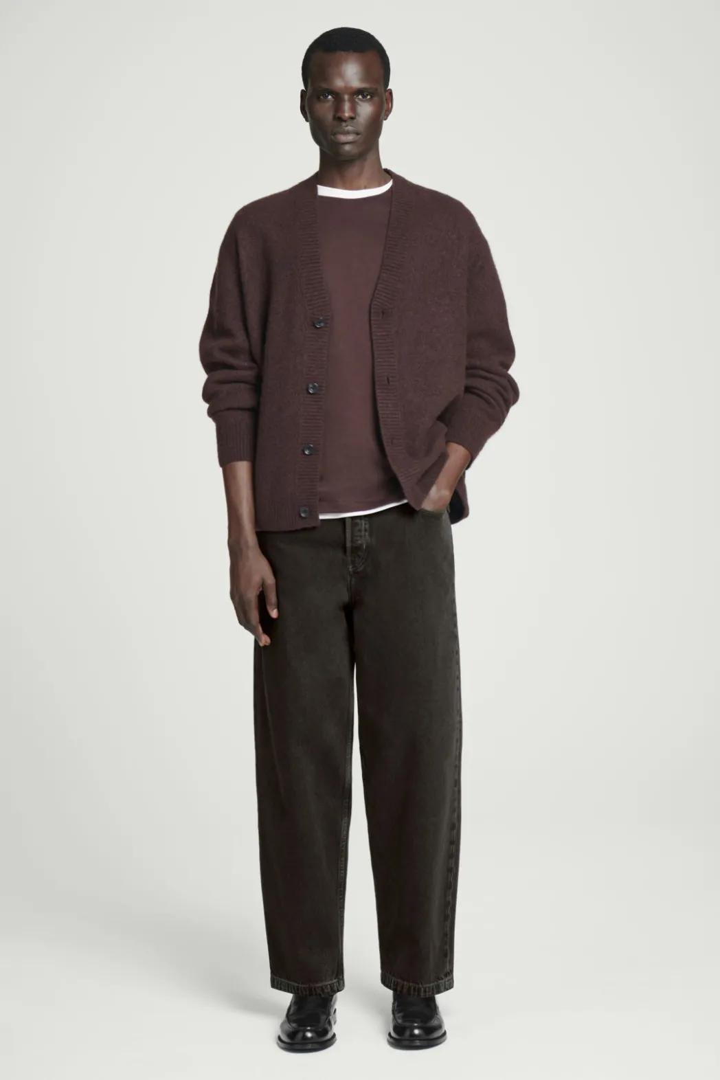 New COS DOME STRAIGHT-LEG JEANS BLACK