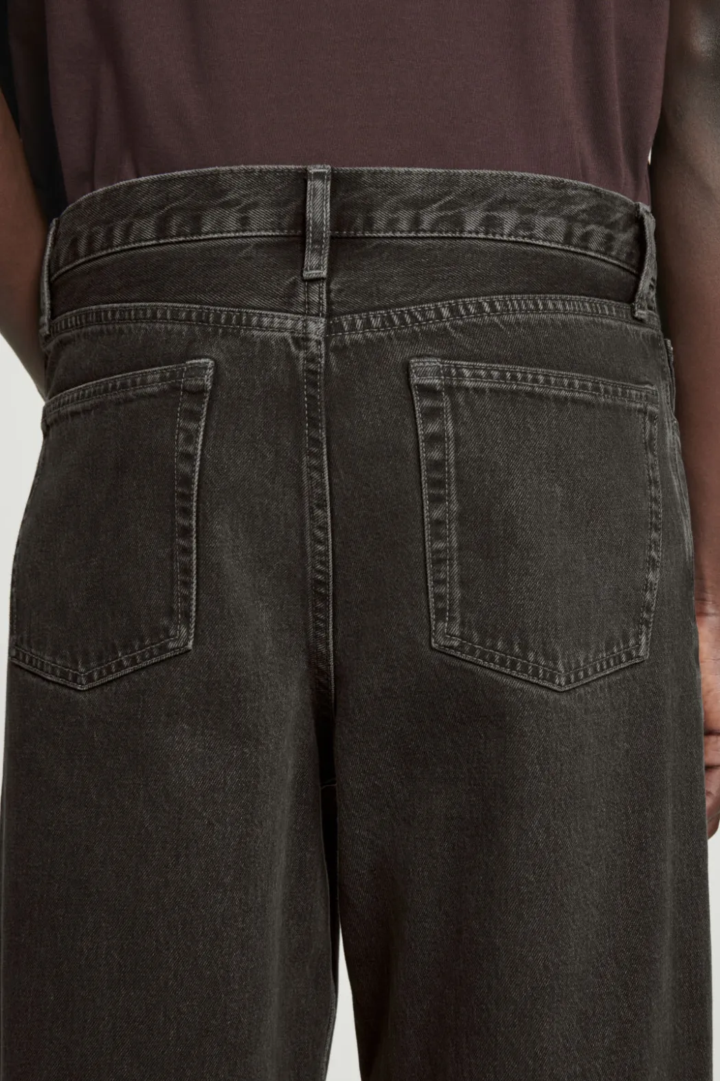 New COS DOME STRAIGHT-LEG JEANS BLACK