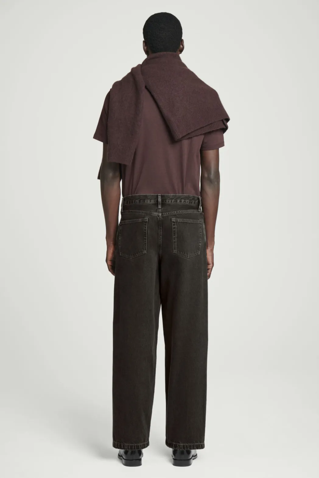 New COS DOME STRAIGHT-LEG JEANS BLACK
