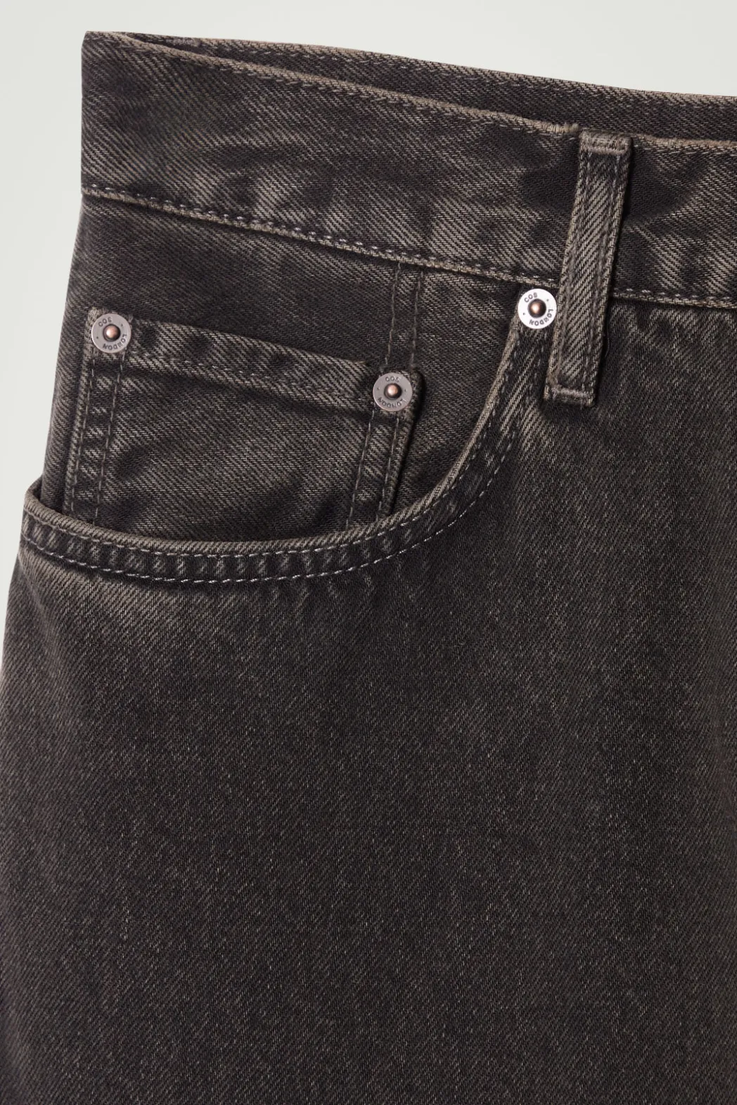New COS DOME STRAIGHT-LEG JEANS BLACK