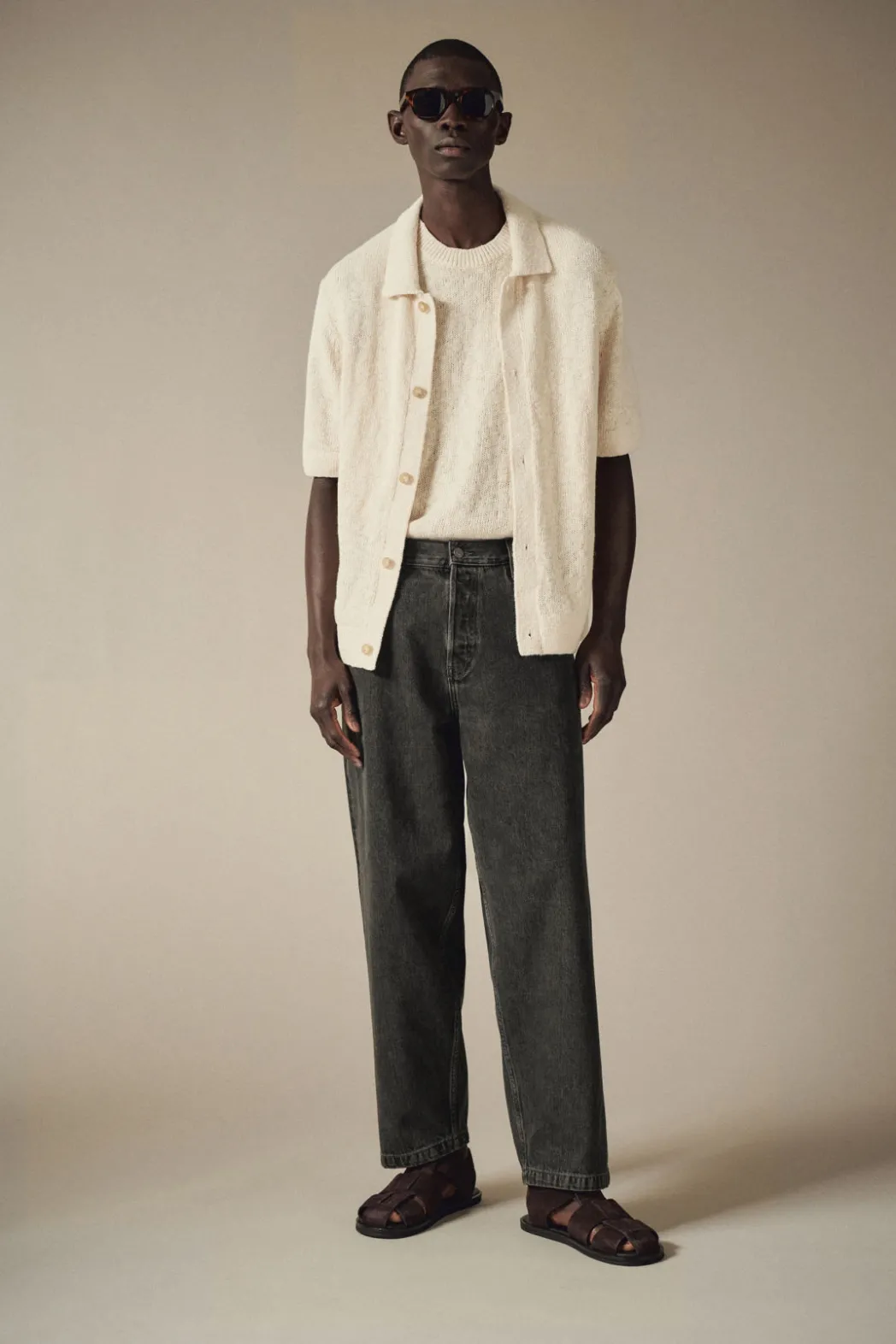 New COS DOME STRAIGHT-LEG JEANS BLACK