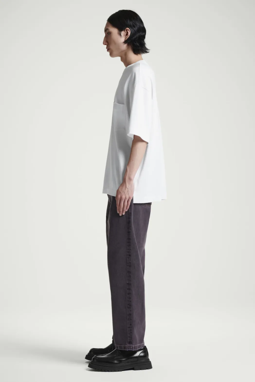 Sale COS DOME STRAIGHT-LEG JEANS DARK PURPLE