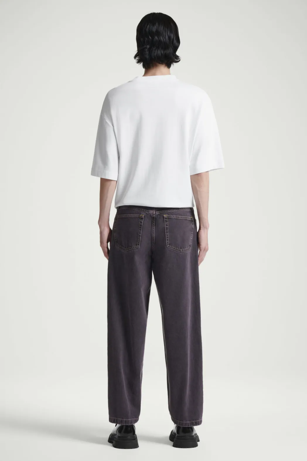 Sale COS DOME STRAIGHT-LEG JEANS DARK PURPLE