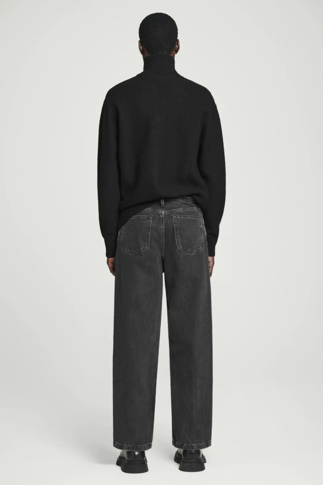 Outlet COS DOME STRAIGHT-LEG JEANS BLACK