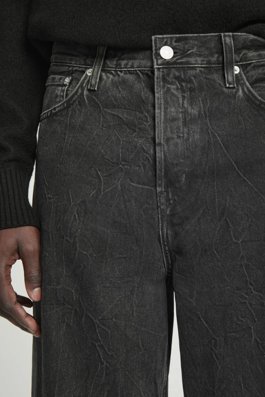 Outlet COS DOME STRAIGHT-LEG JEANS BLACK