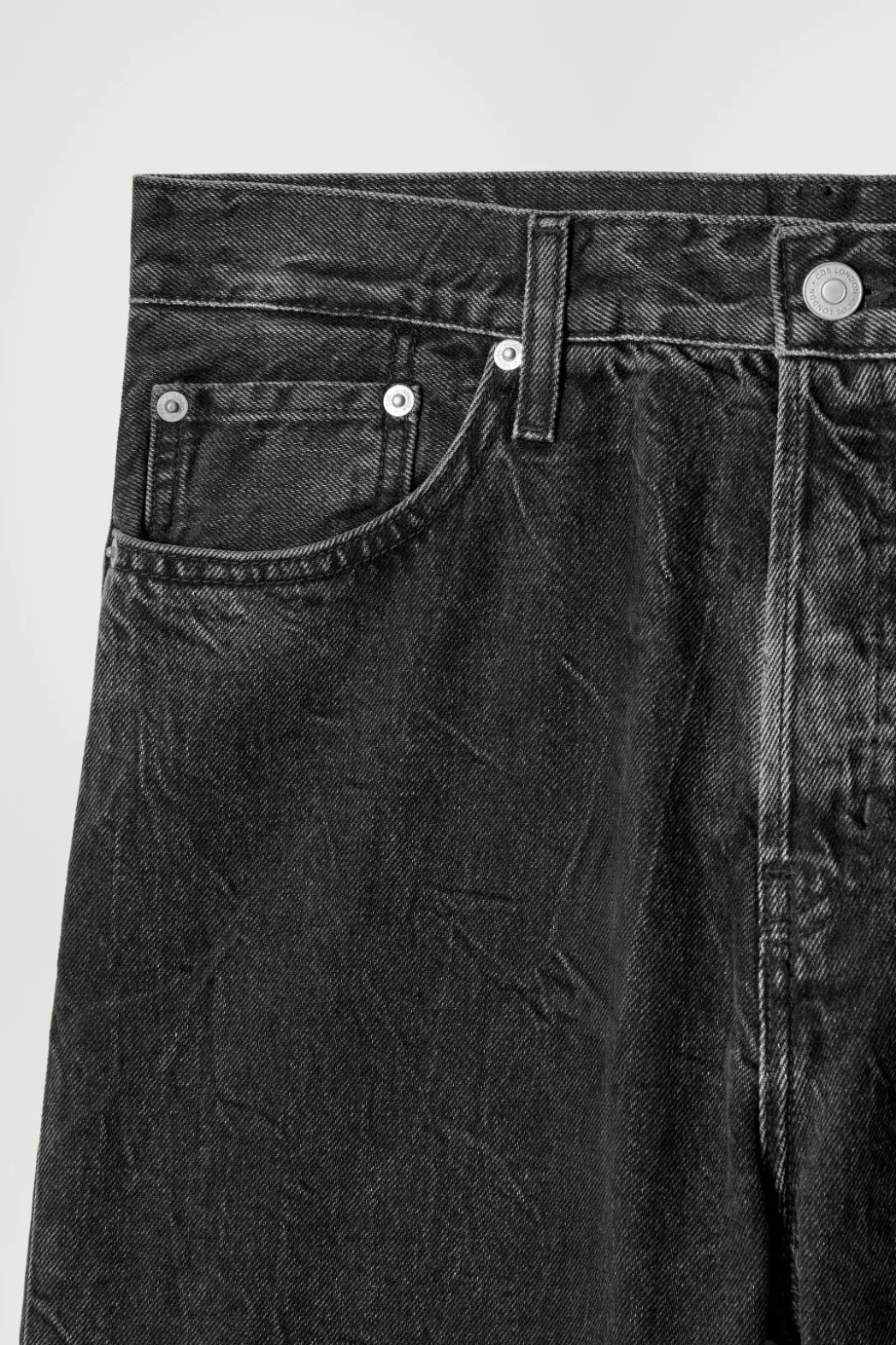 Outlet COS DOME STRAIGHT-LEG JEANS BLACK