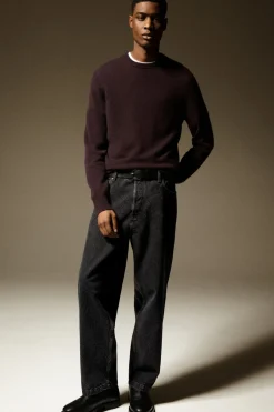 Outlet COS DOME STRAIGHT-LEG JEANS BLACK