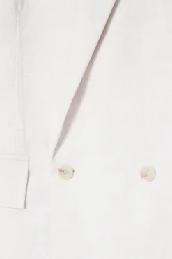 Clearance COS DOUBLE-BREASTED DENIM BLAZER - RELAXED WHITE