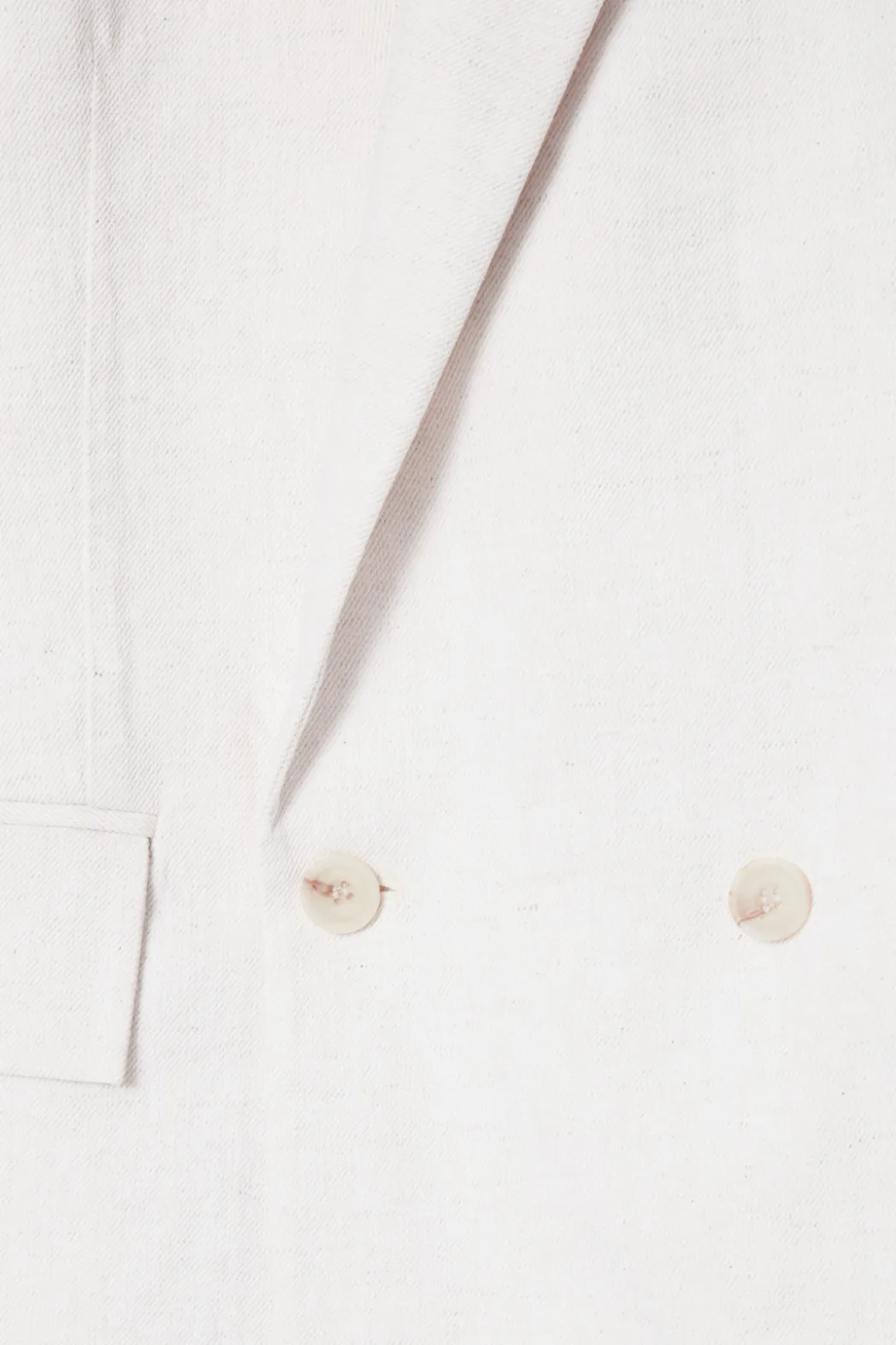 Clearance COS DOUBLE-BREASTED DENIM BLAZER - RELAXED WHITE