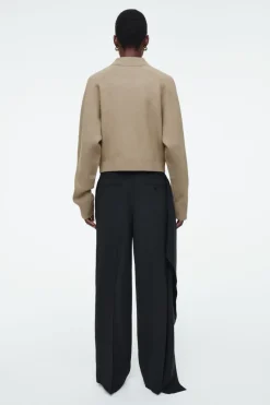 Best COS DOUBLE-FACED KNITTED JACKET BEIGE