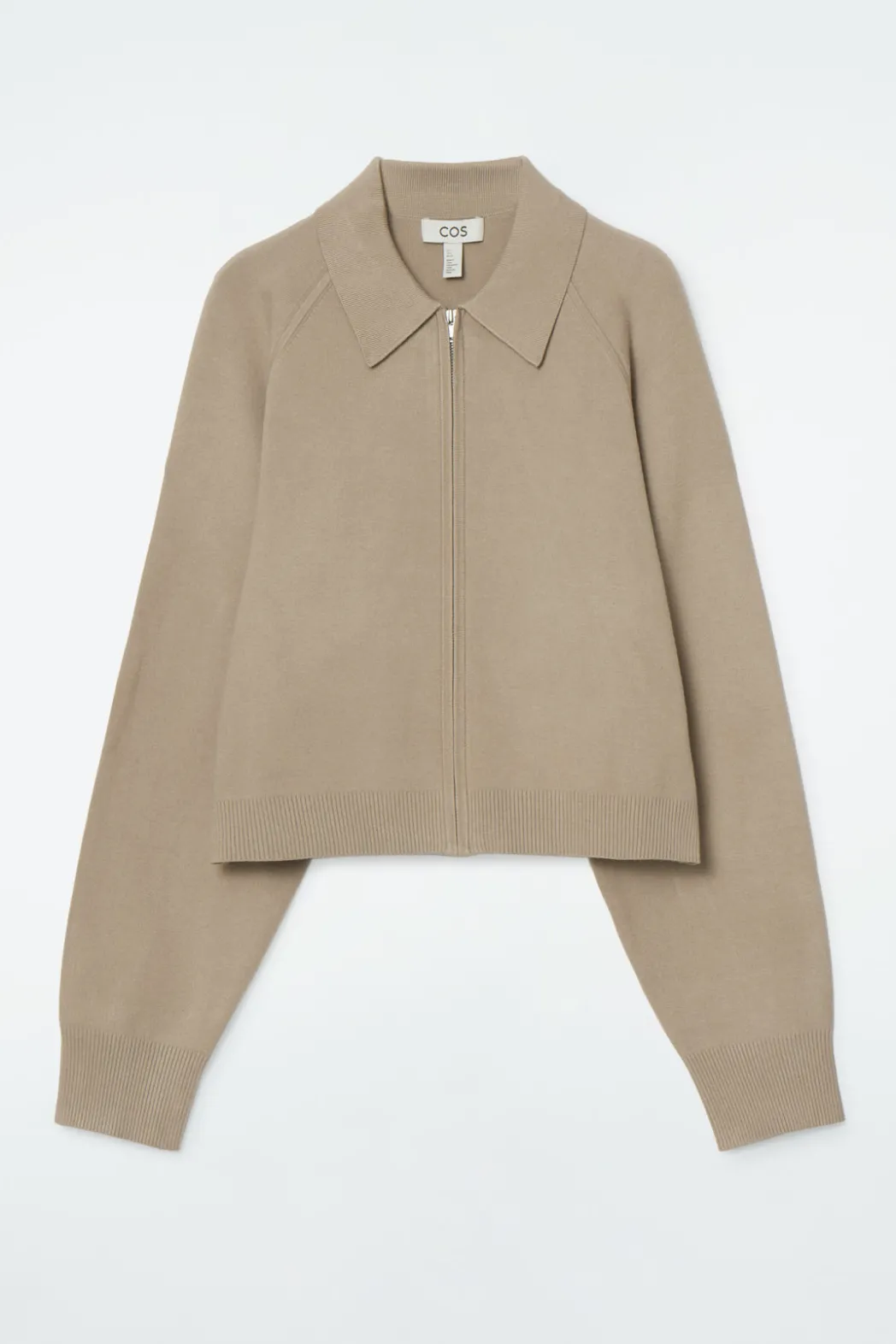 Best COS DOUBLE-FACED KNITTED JACKET BEIGE