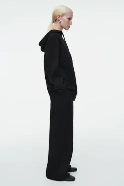 Outlet COS DOUBLE-FACED KNITTED JOGGERS BLACK