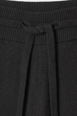 Outlet COS DOUBLE-FACED KNITTED JOGGERS BLACK