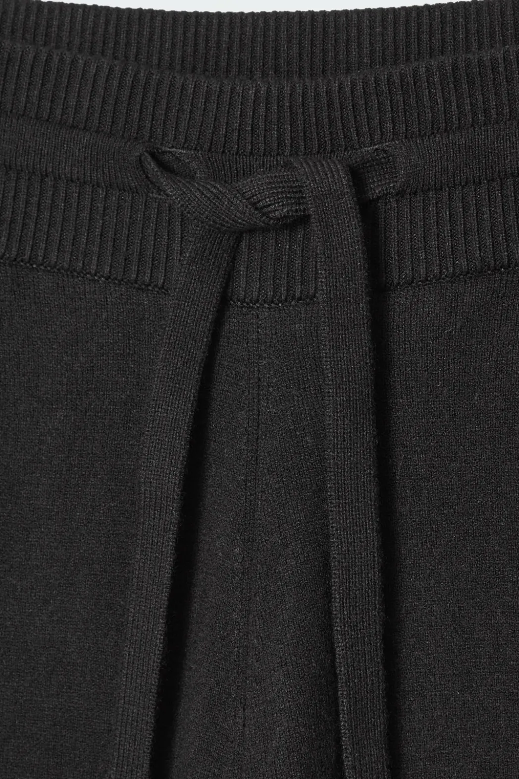Outlet COS DOUBLE-FACED KNITTED JOGGERS BLACK
