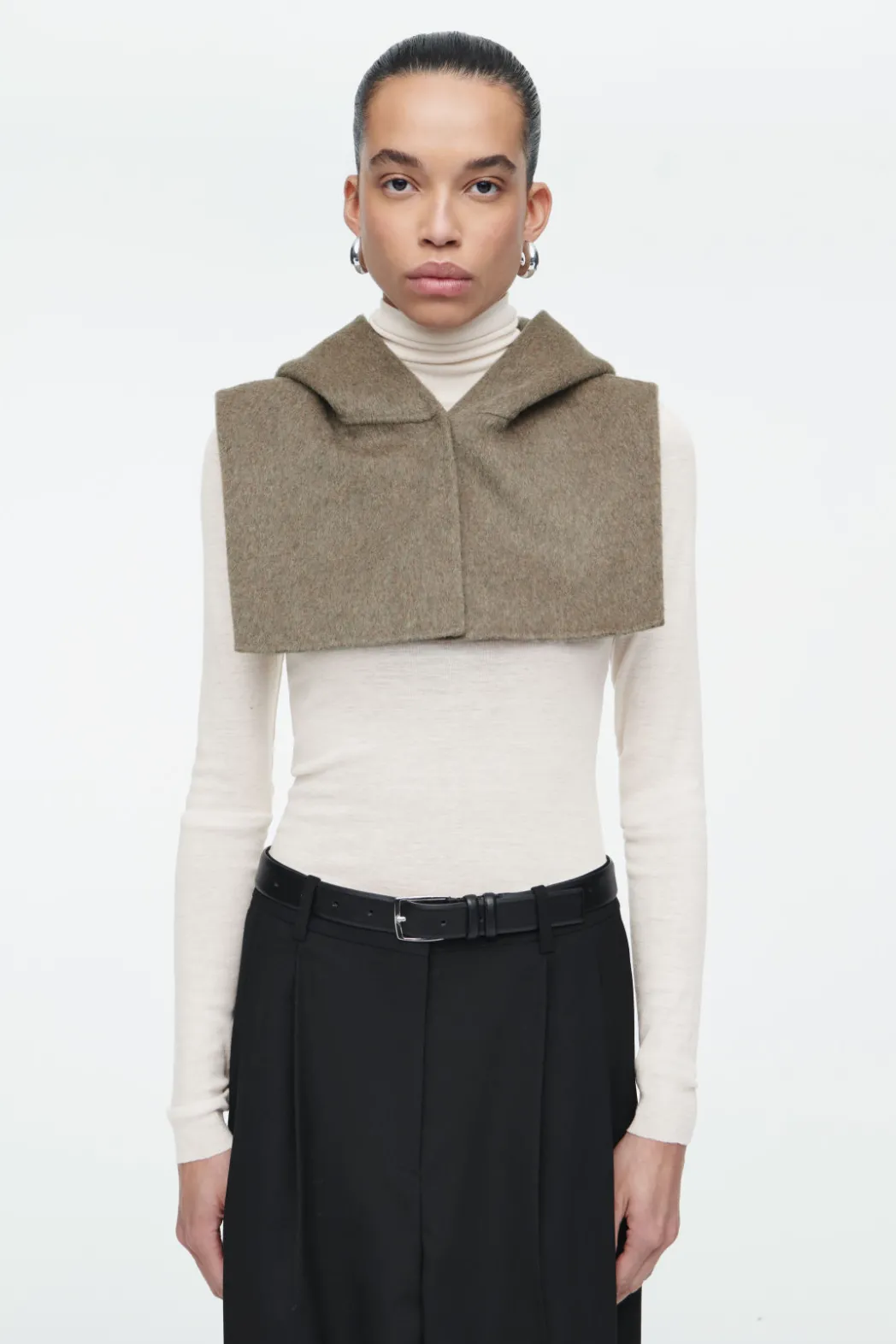 Clearance COS DOUBLE-FACED WOOL HYBRID HOOD MOLE