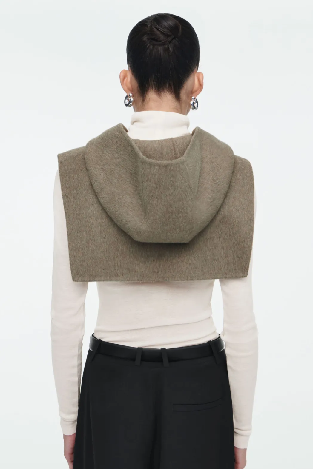 Clearance COS DOUBLE-FACED WOOL HYBRID HOOD MOLE
