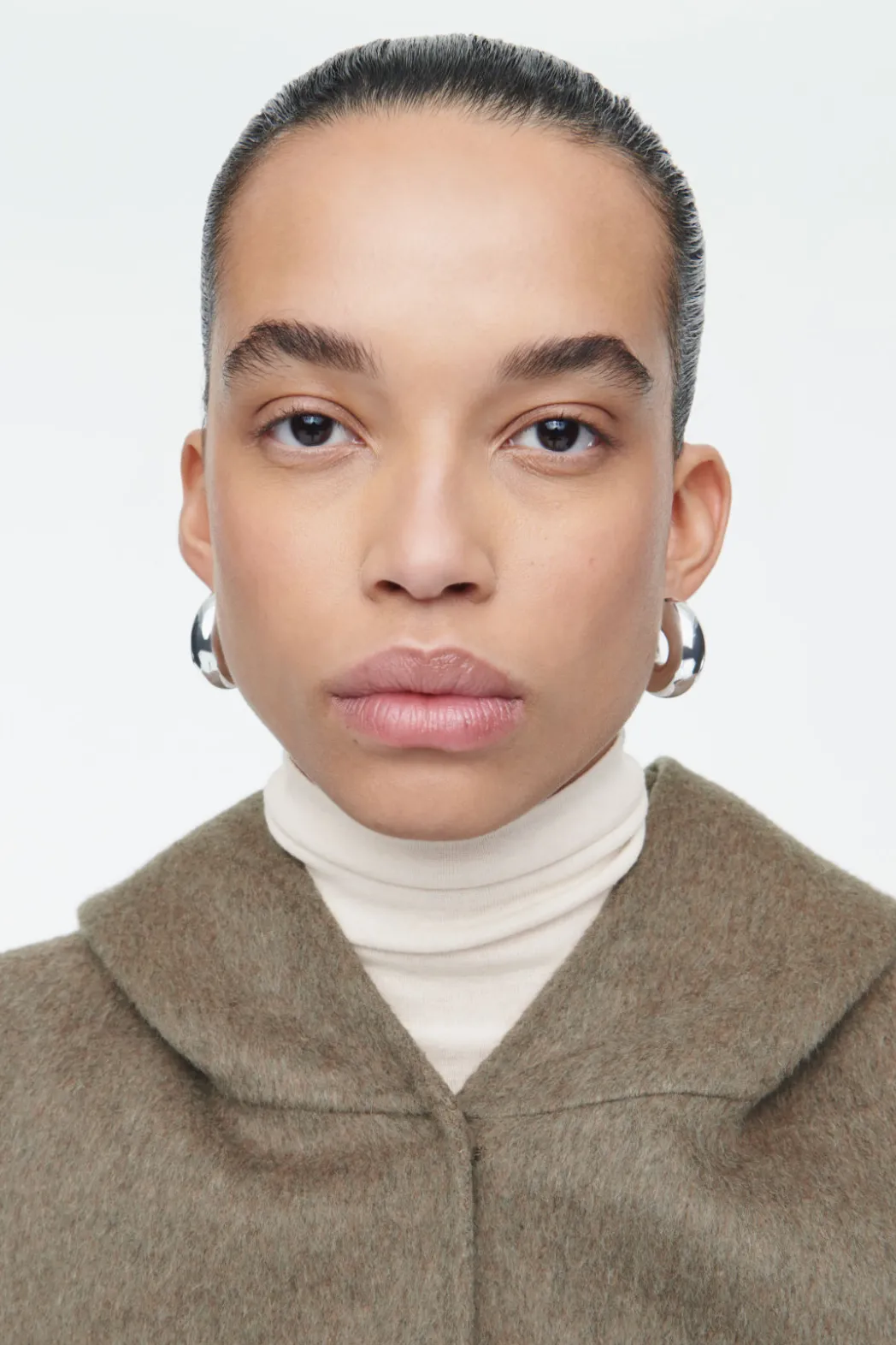 Clearance COS DOUBLE-FACED WOOL HYBRID HOOD MOLE