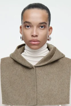 Clearance COS DOUBLE-FACED WOOL HYBRID HOOD MOLE