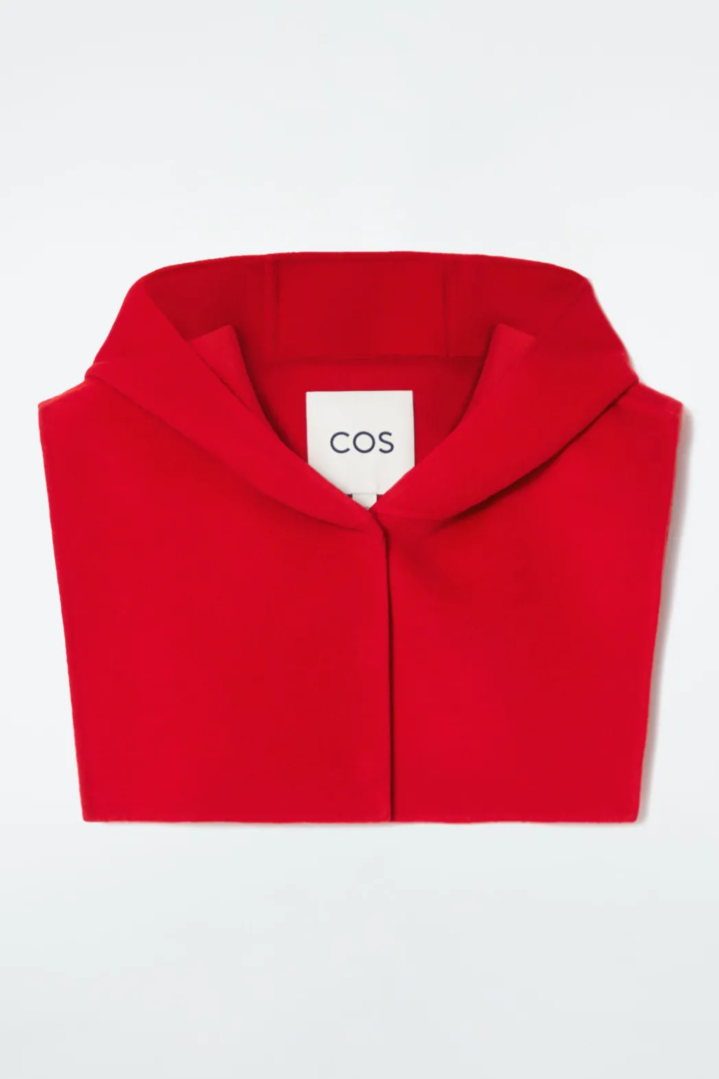 Sale COS DOUBLE-FACED WOOL HYBRID HOOD RED