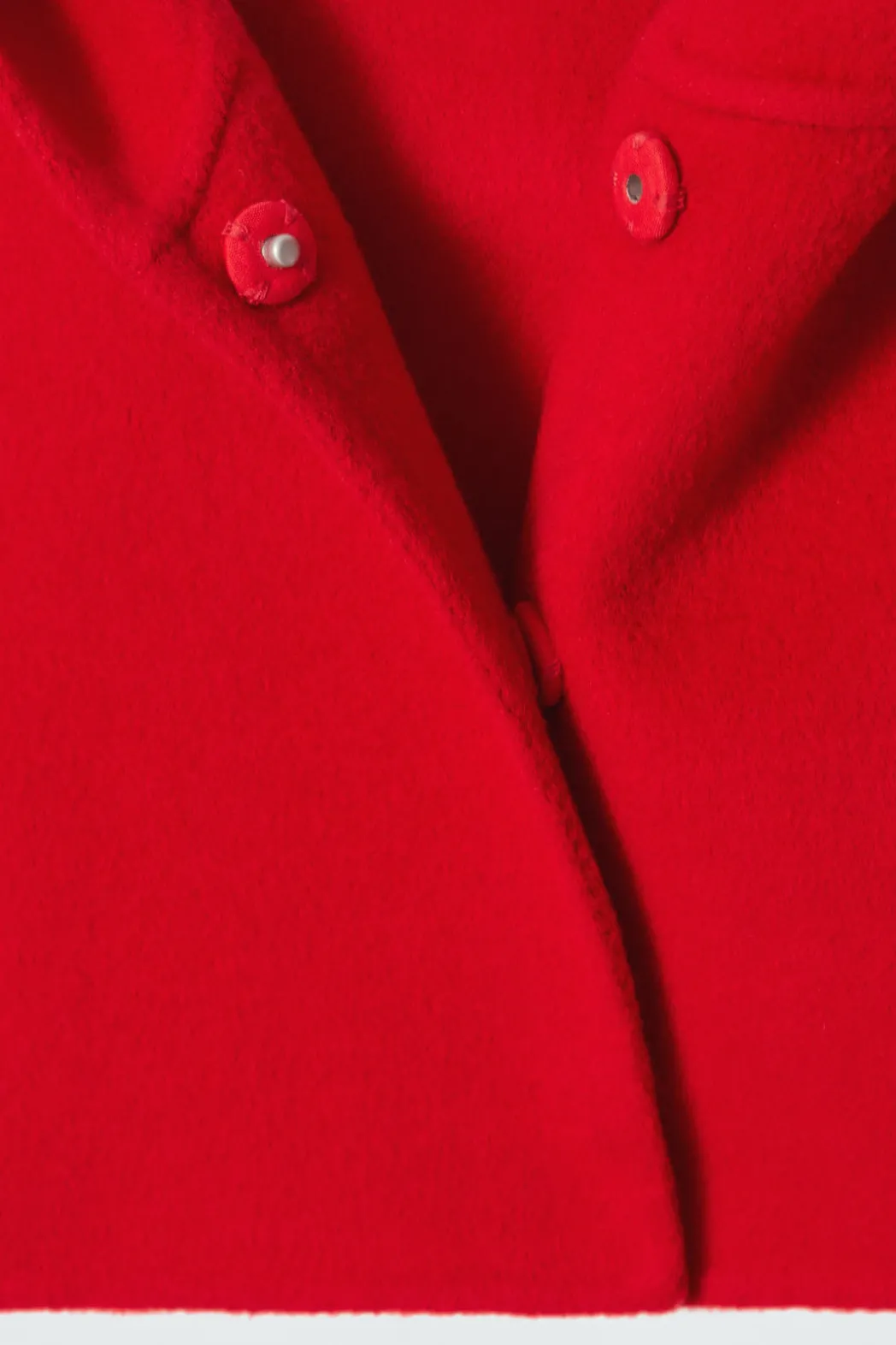 Sale COS DOUBLE-FACED WOOL HYBRID HOOD RED
