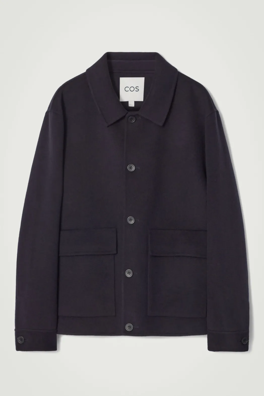 Hot COS DOUBLE-FACED WOOL JACKET NAVY
