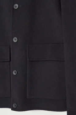 Hot COS DOUBLE-FACED WOOL JACKET NAVY