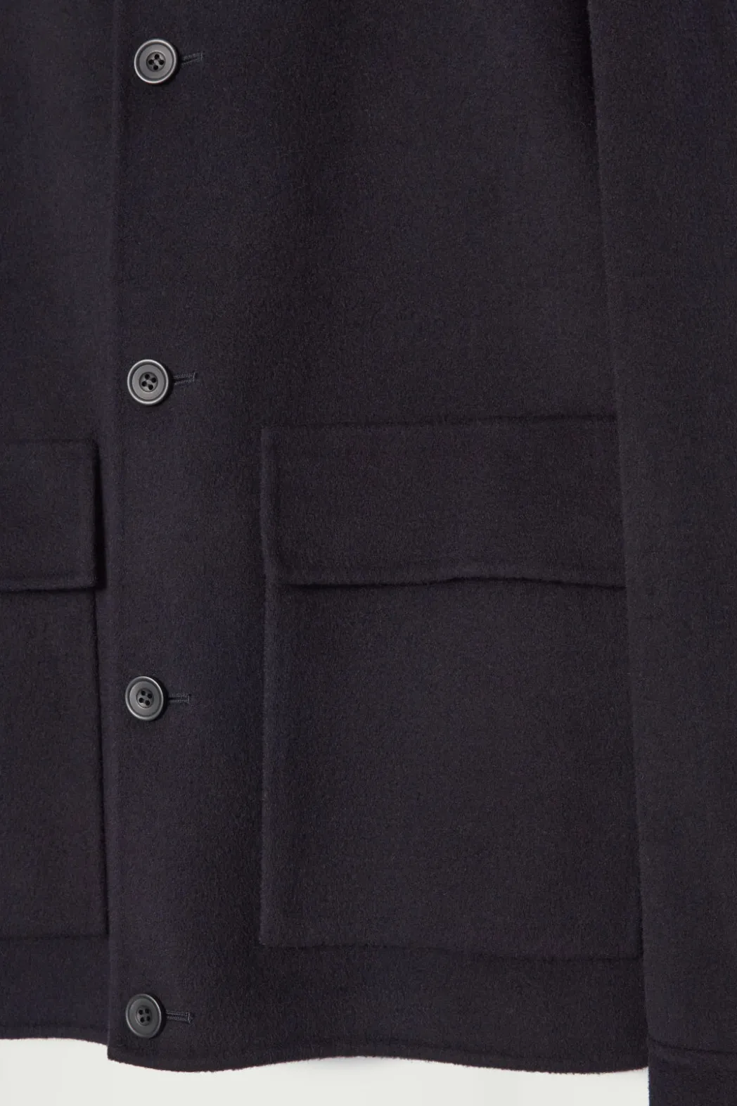 Hot COS DOUBLE-FACED WOOL JACKET NAVY