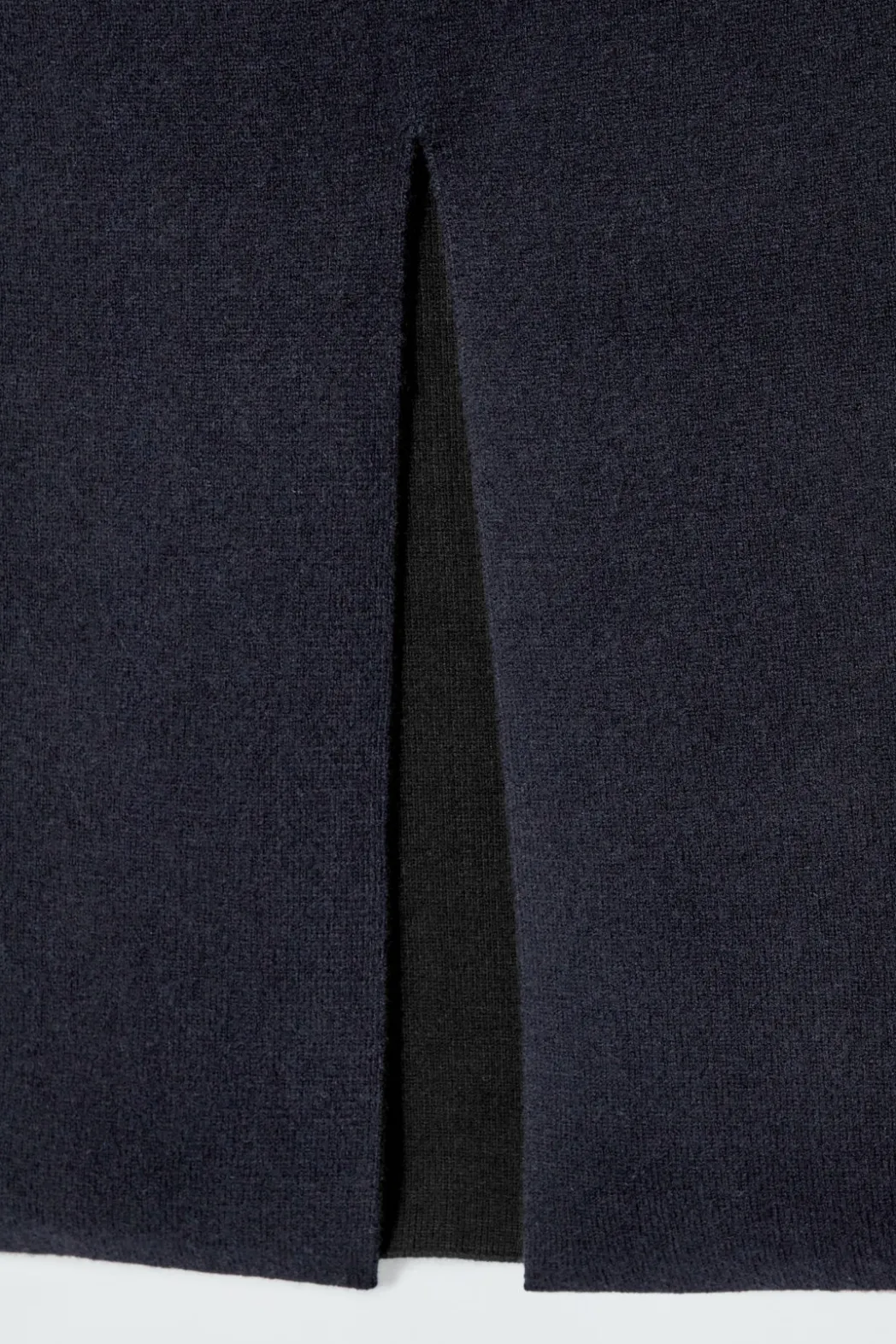 Clearance COS DOUBLE-FACED WOOL MAXI SKIRT NAVY