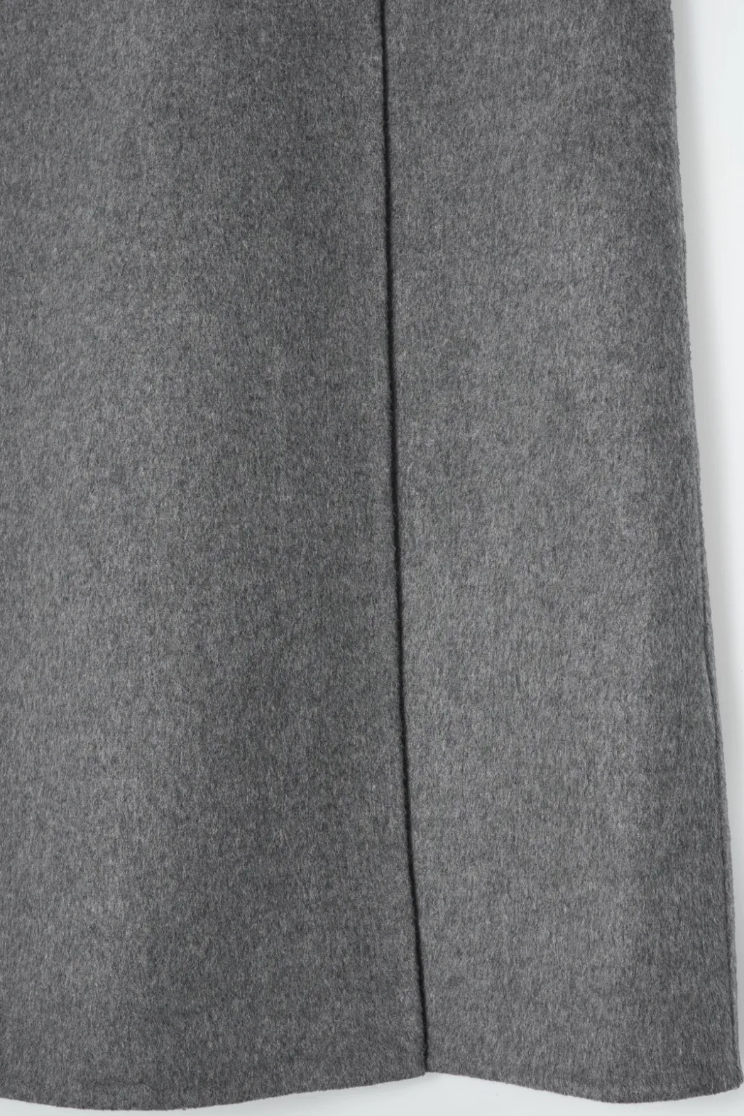 Sale COS DOUBLE-FACED WOOL MIDI SKIRT GRAY