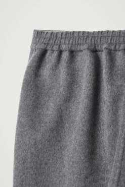 Clearance COS DOUBLE-FACED WOOL PANTS GRAY