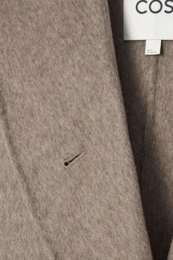 Sale COS DOUBLE-FACED WOOL PEA COAT MOLE