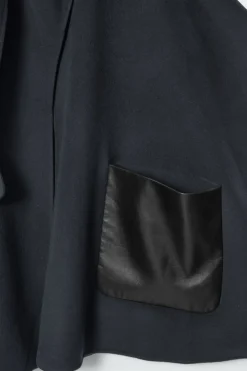 Online COS DOUBLE-FACED WOOL SCARF CAPE NAVY