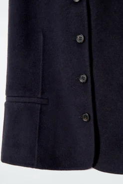 Online COS DOUBLE-FACED WOOL VEST NAVY