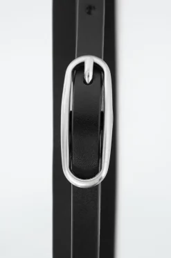 COS DOUBLE-WRAP LEATHER BELT BLACK