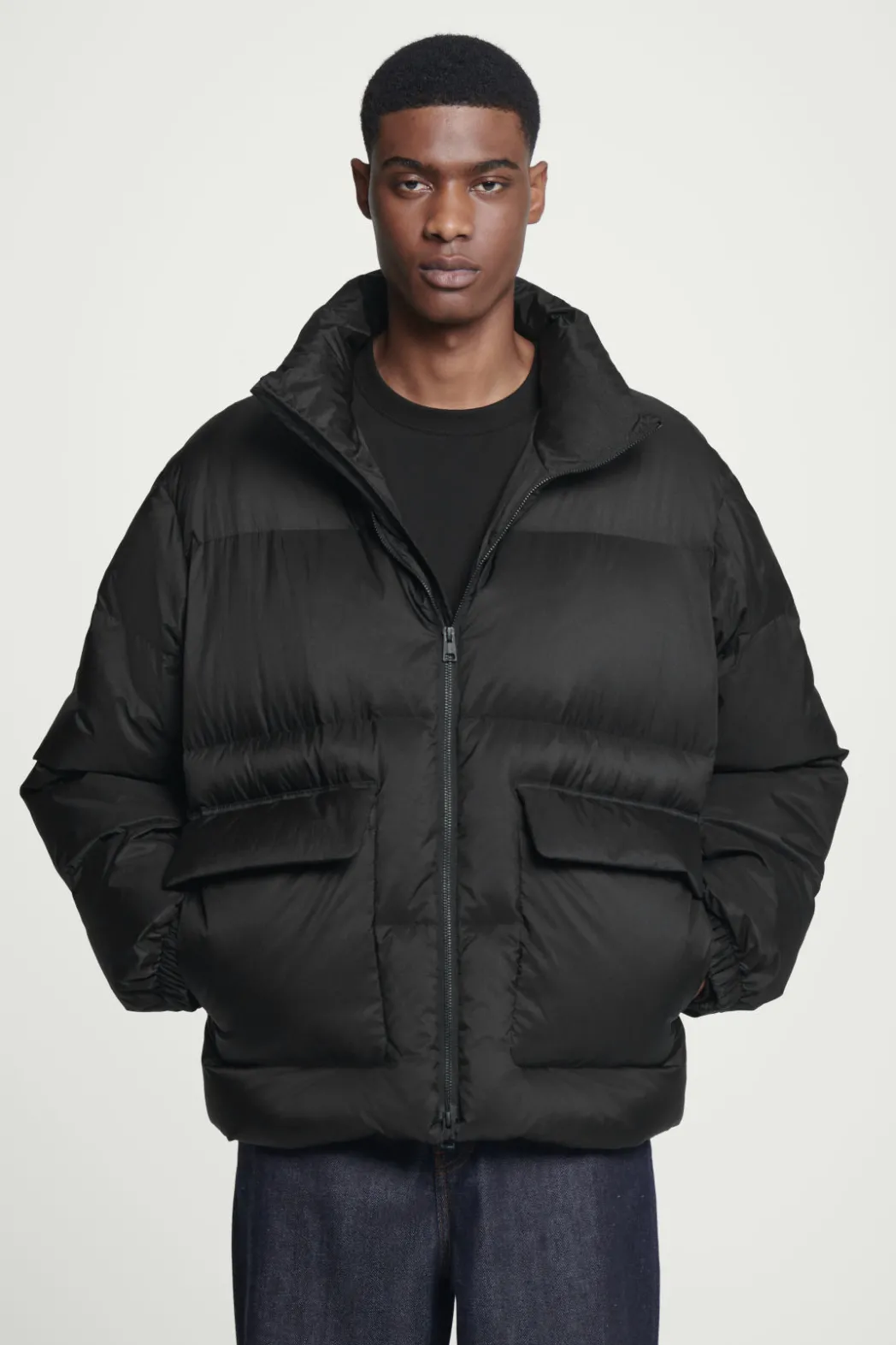 COS DOWN-FILLED PUFFER JACKET BLACK