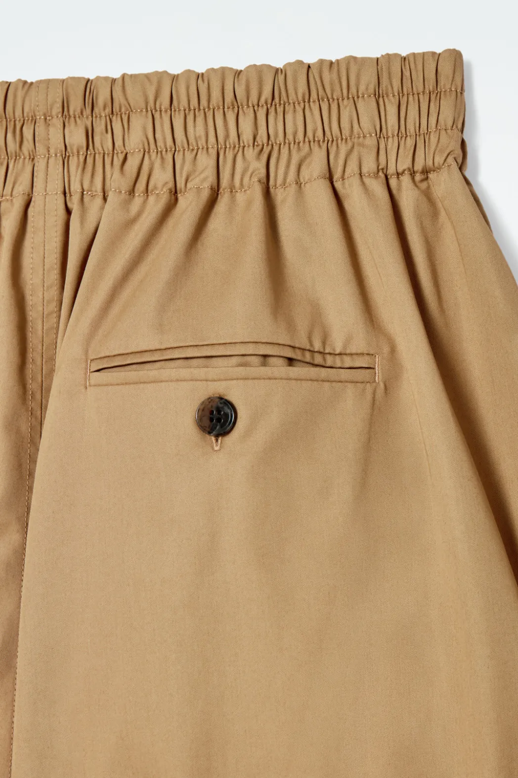 Outlet COS DRAWSTRING A-LINE MIDI SKIRT DARK BEIGE