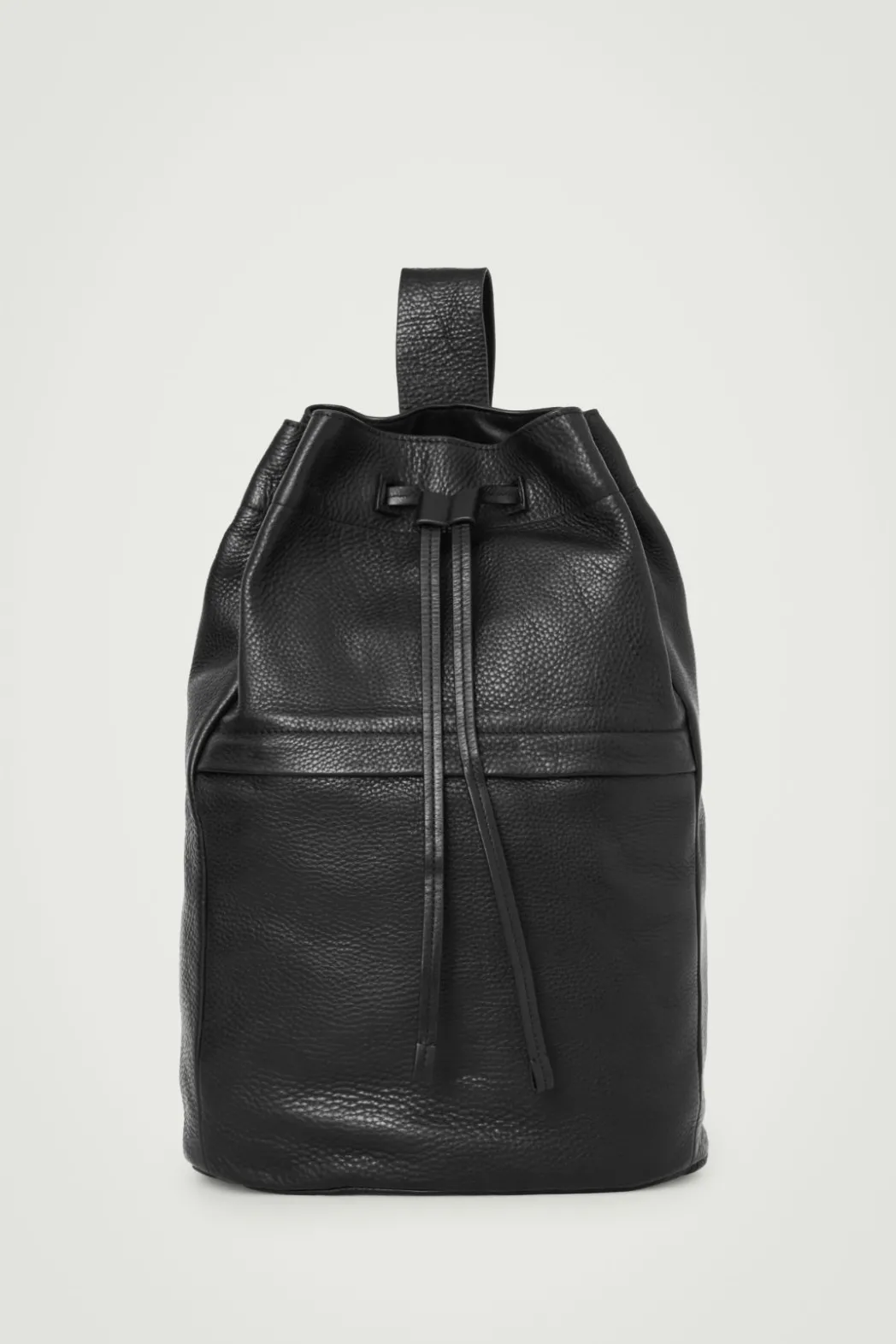 Hot COS DRAWSTRING DUFFLE BAG - LEATHER BLACK