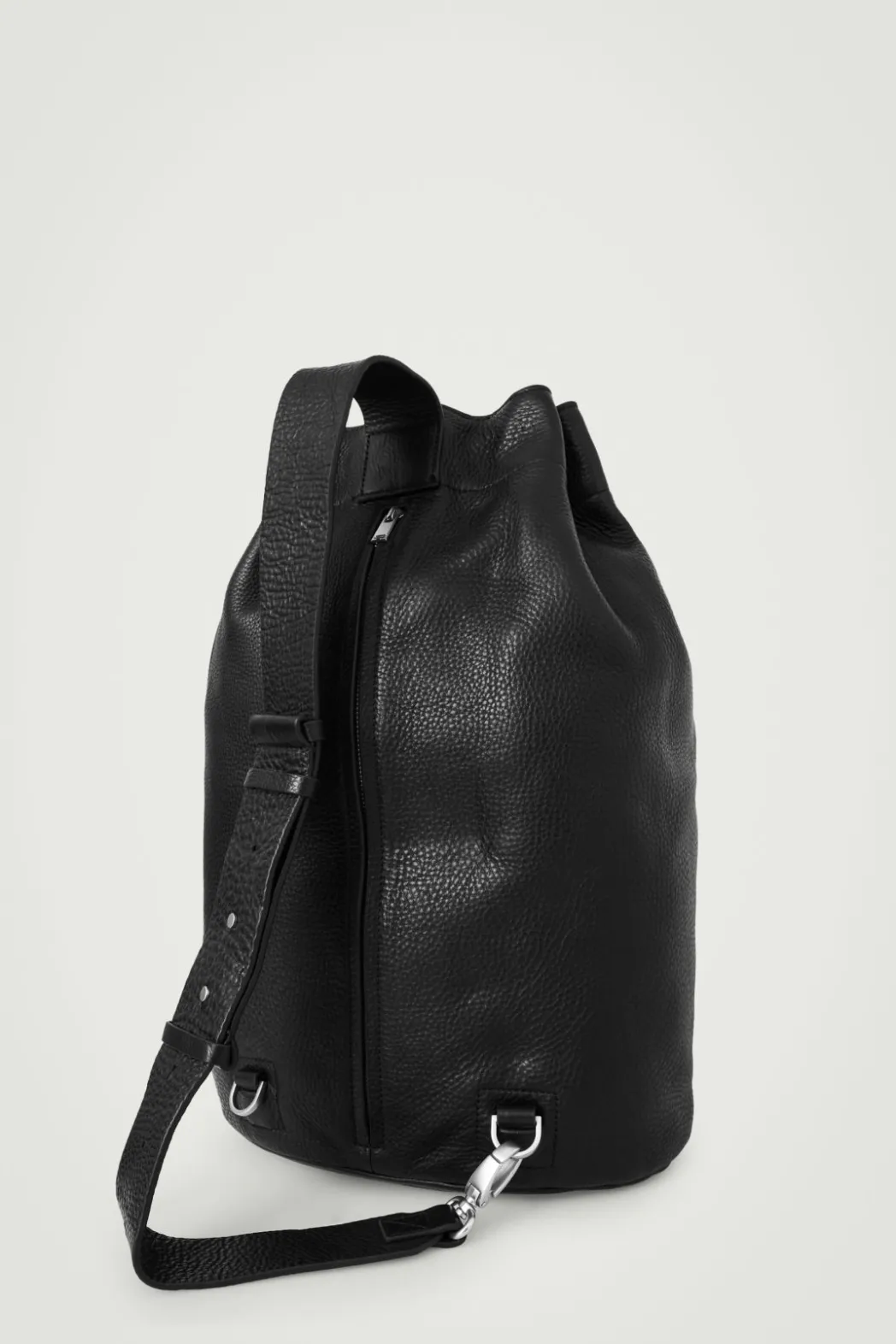 Hot COS DRAWSTRING DUFFLE BAG - LEATHER BLACK