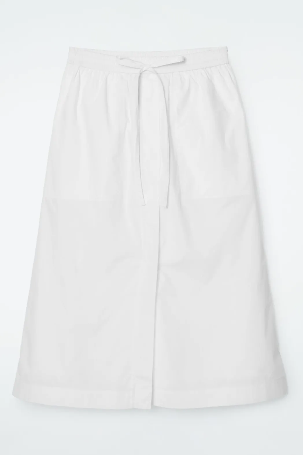 Best COS DRAWSTRING MIDI SKIRT WHITE