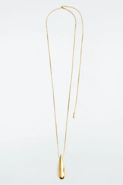 Sale COS DROPLET PENDANT NECKLACE GOLD