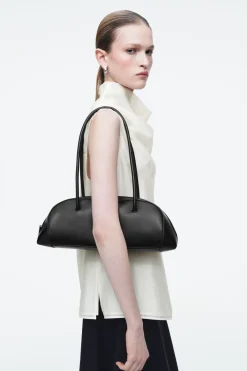 Outlet COS EASTSIDE BOWLING BAG - LEATHER BLACK