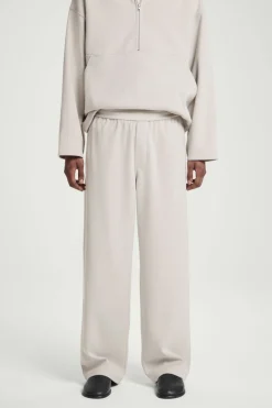 Clearance COS ELASTICATED CORDUROY-JERSEY PANTS LIGHT MOLE