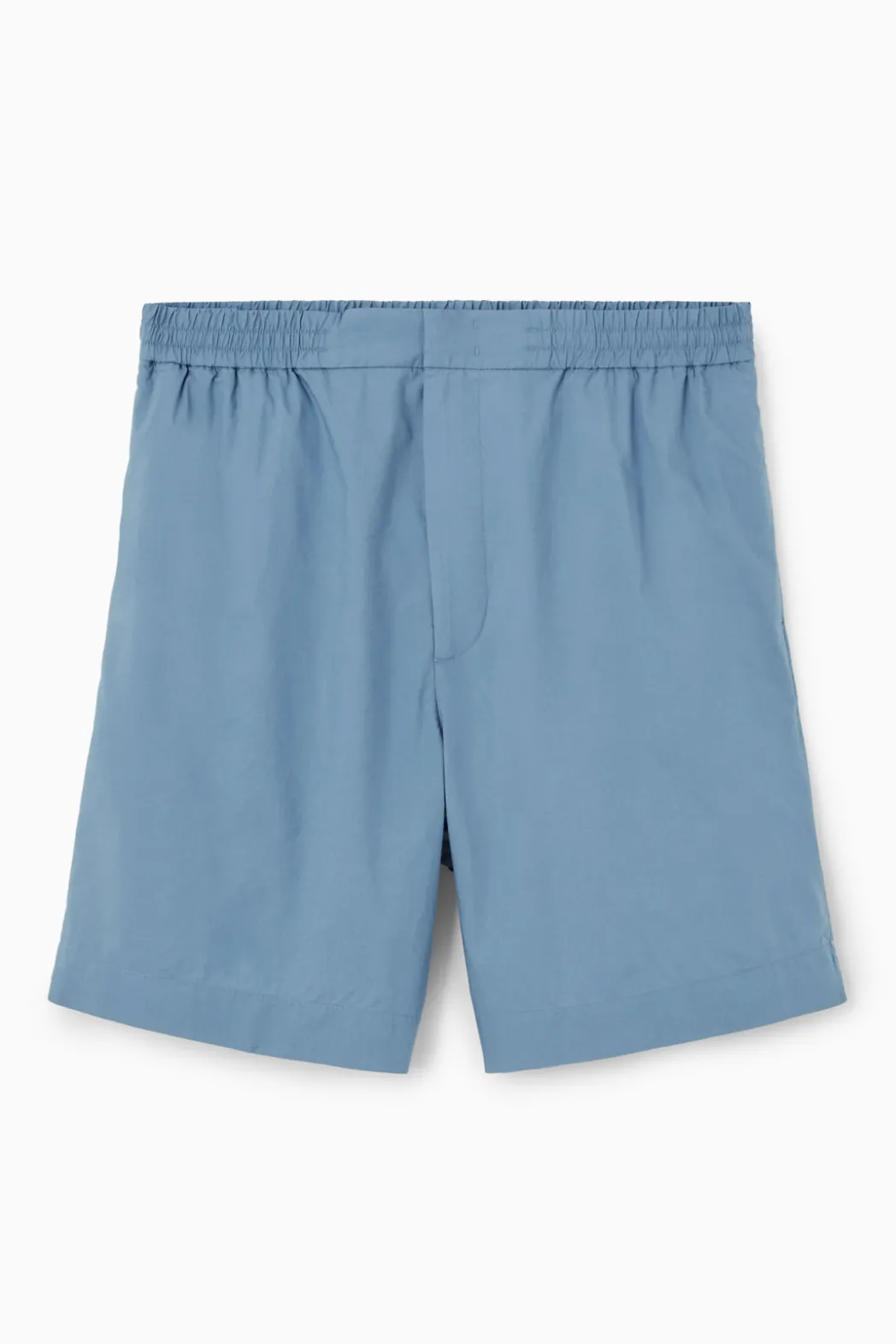 New COS ELASTICATED COTTON SHORTS BLUE