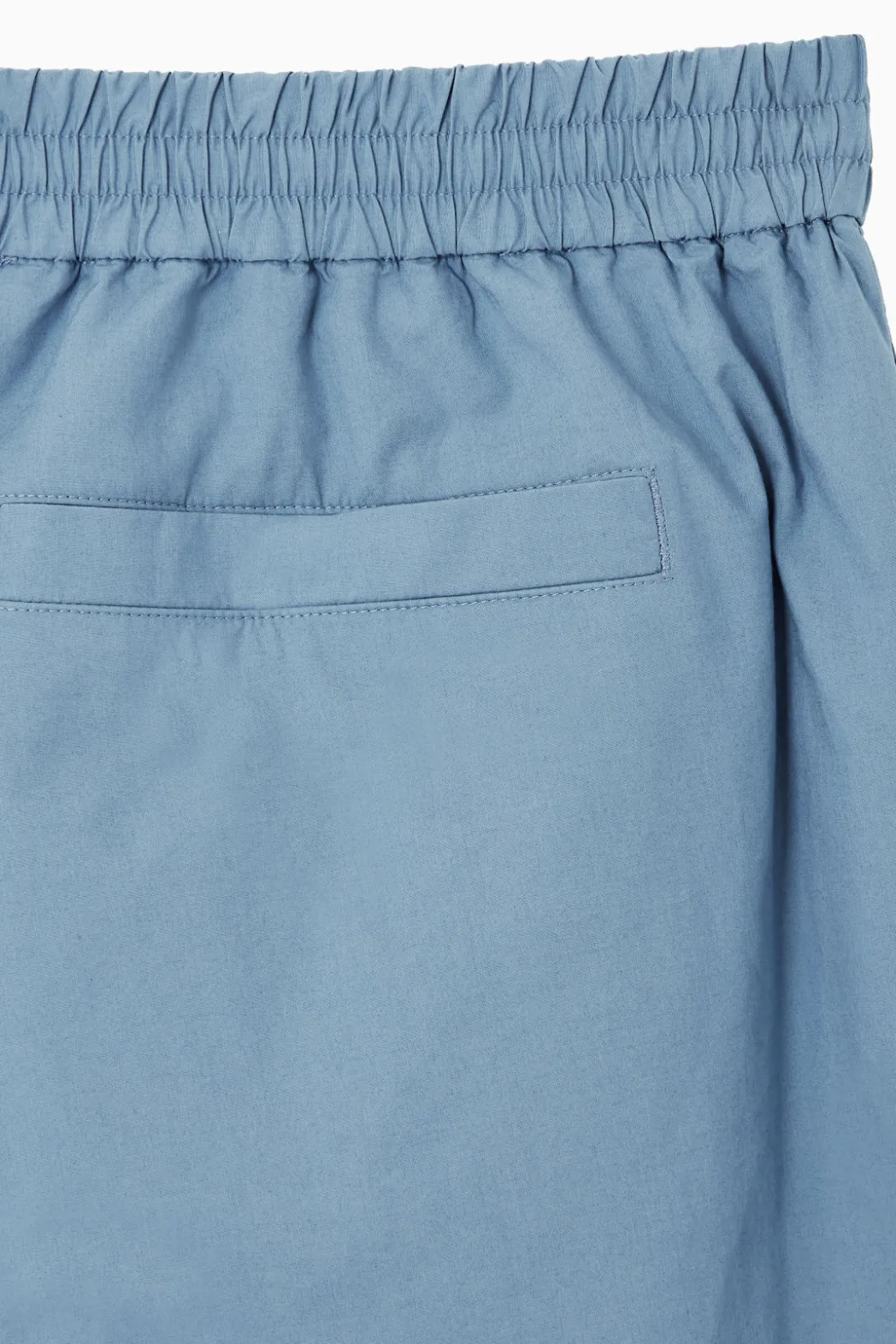 New COS ELASTICATED COTTON SHORTS BLUE