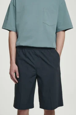 Clearance COS ELASTICATED COTTON SHORTS NAVY