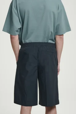 Clearance COS ELASTICATED COTTON SHORTS NAVY