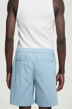 Outlet COS ELASTICATED COTTON-BLEND SHORTS SKY BLUE