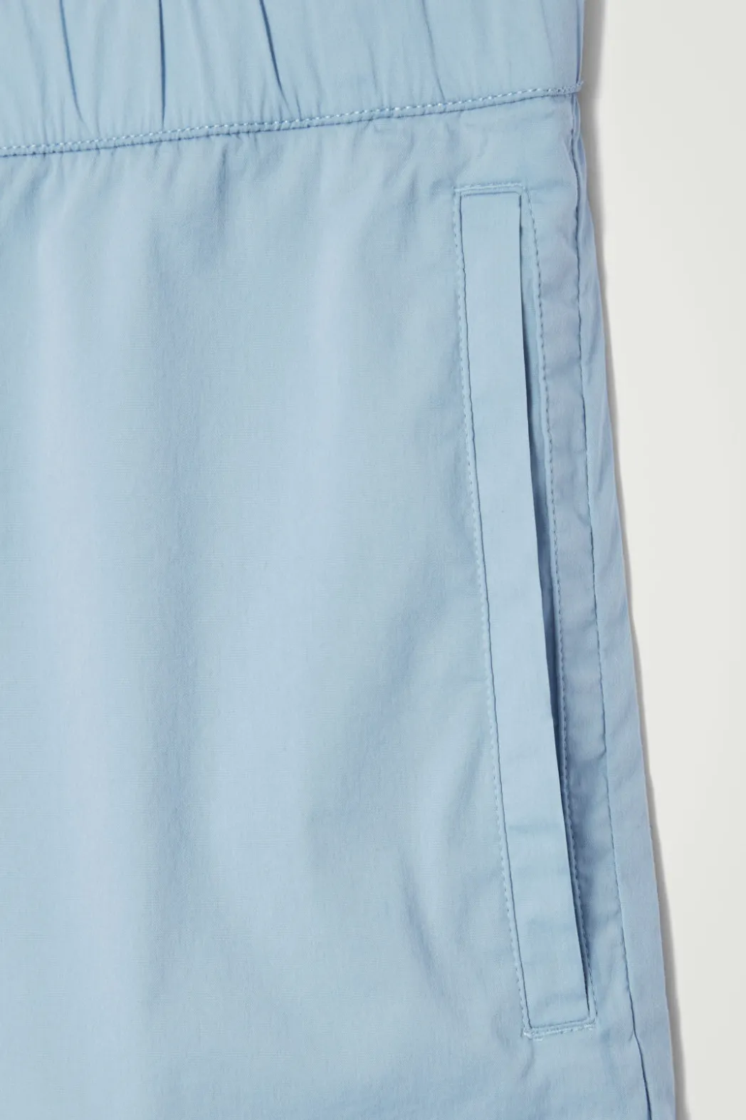 Outlet COS ELASTICATED COTTON-BLEND SHORTS SKY BLUE